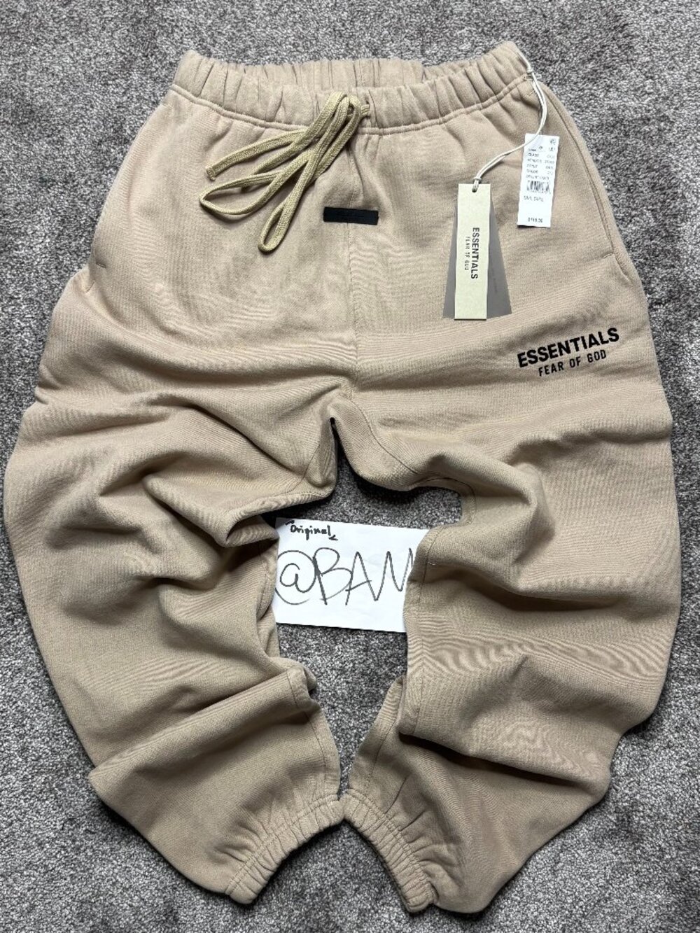 FOG - Fear of God Essentials Desert Sand Joggers - (READ DESCRIPTION)